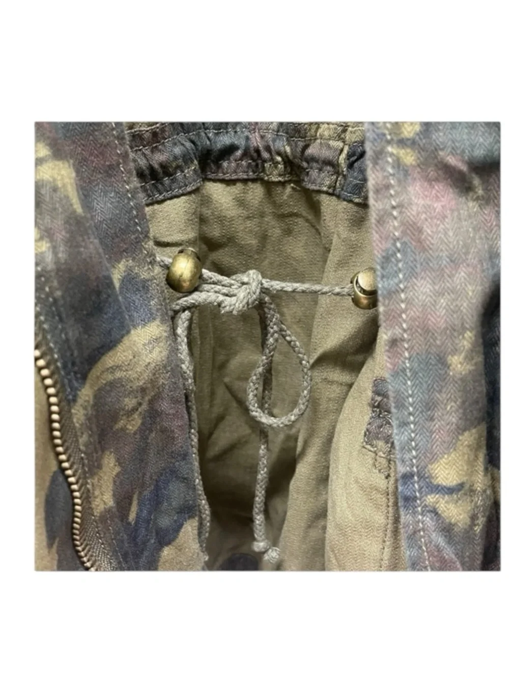 new FP x We The Free ❂ Arya Utility Camo Field Jacket ❂ Olive Camo Print ❂ XL